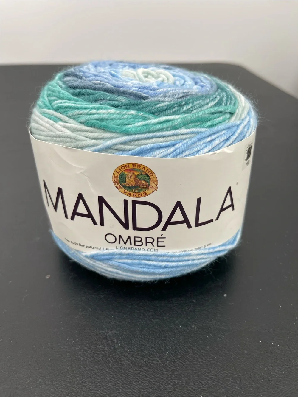 Lion Brand Mandala Ombré Yarn in Blue & Teal - Picture 1 of 4